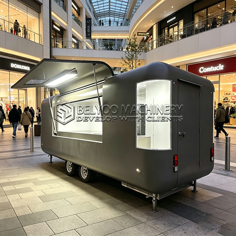 Beer & Wine Downtown - Belyoo Mobile Coffee Catering Truck Premium