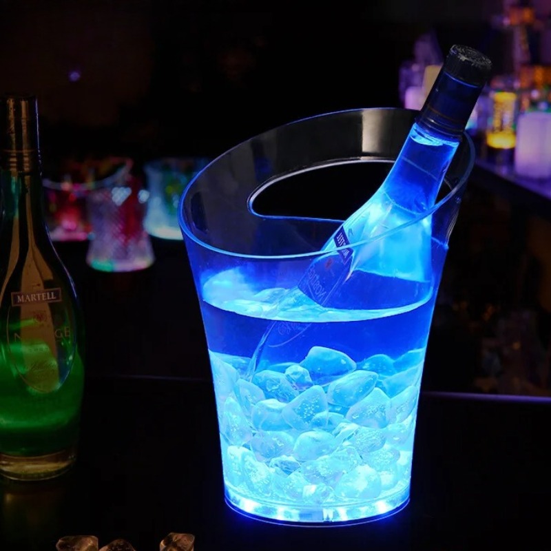 Beer Wine Up - Rechargeable LED Champagne Ice Bucket Break-Resistant