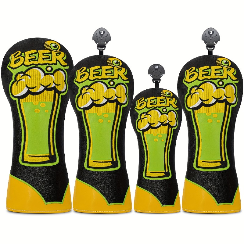Beer & Wine Downtown - Golf Club Head Cover - Beer