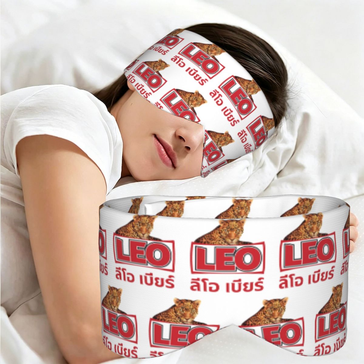 Beer & Wine Downtown - Leo Beer Bangkok sleep mask Light