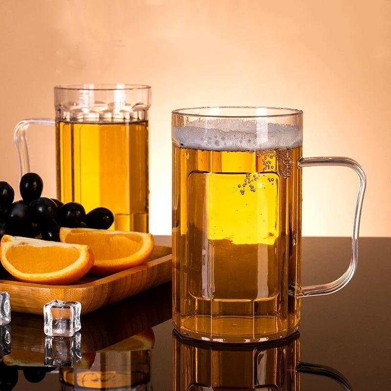Beer Mug Handled - Stylish Acrylic Beer Mug with Easy