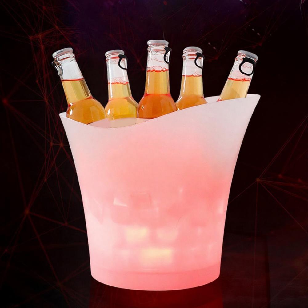 Beer Wine Up - New Waterproof Plastic LED Ice Bucket