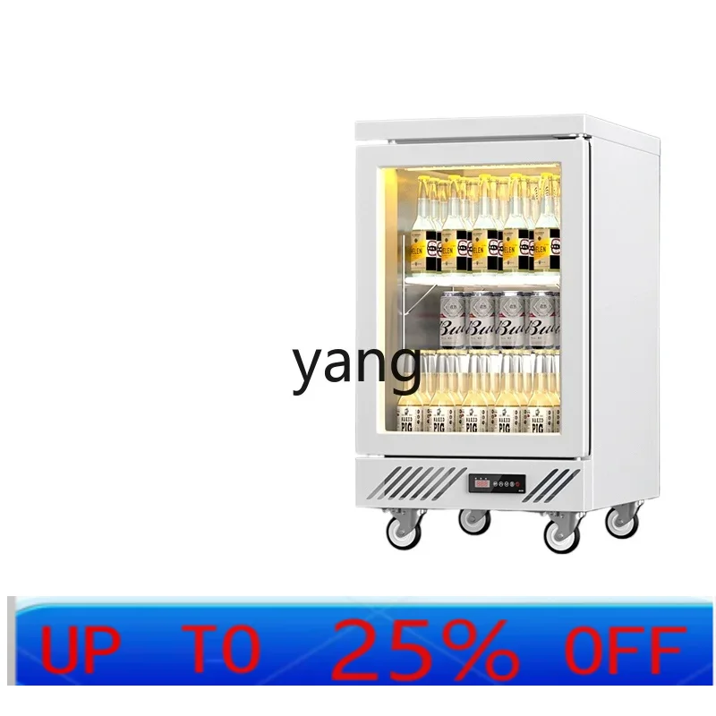 Beer & Wine Downtown - CX embedded stainless steel transparent freezer