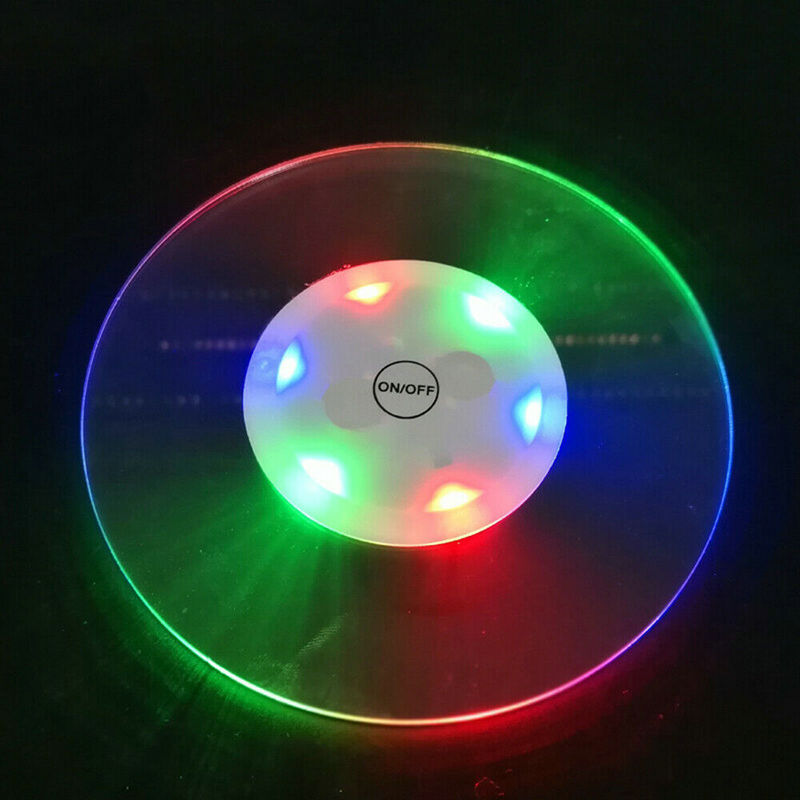 Beer Wine Up - Waterproof LED Coaster Ultra-Thin Bottle Cup