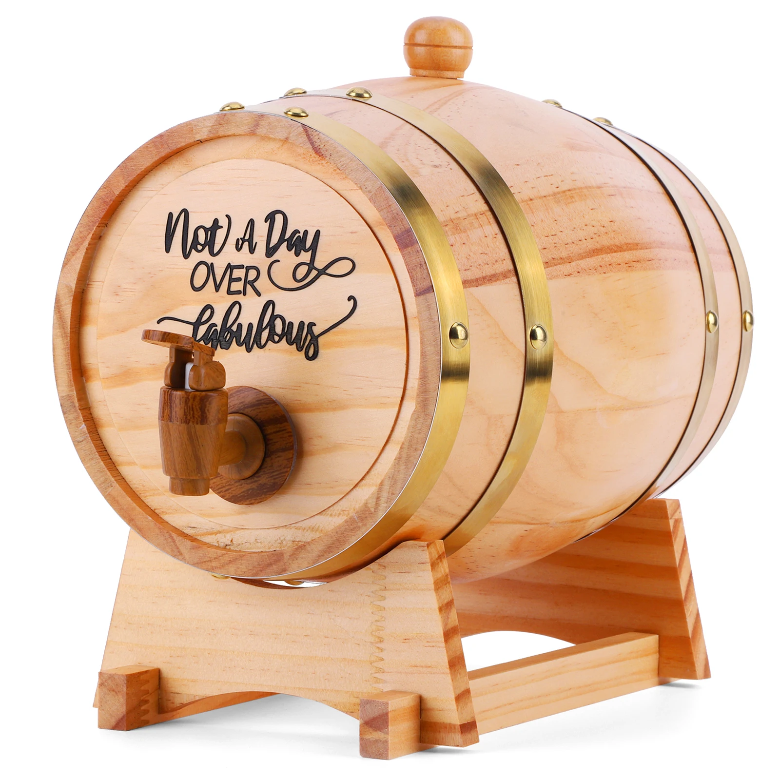 3L Wooden Whiskey Barrel with  - Wine Beer Whiskey review and price