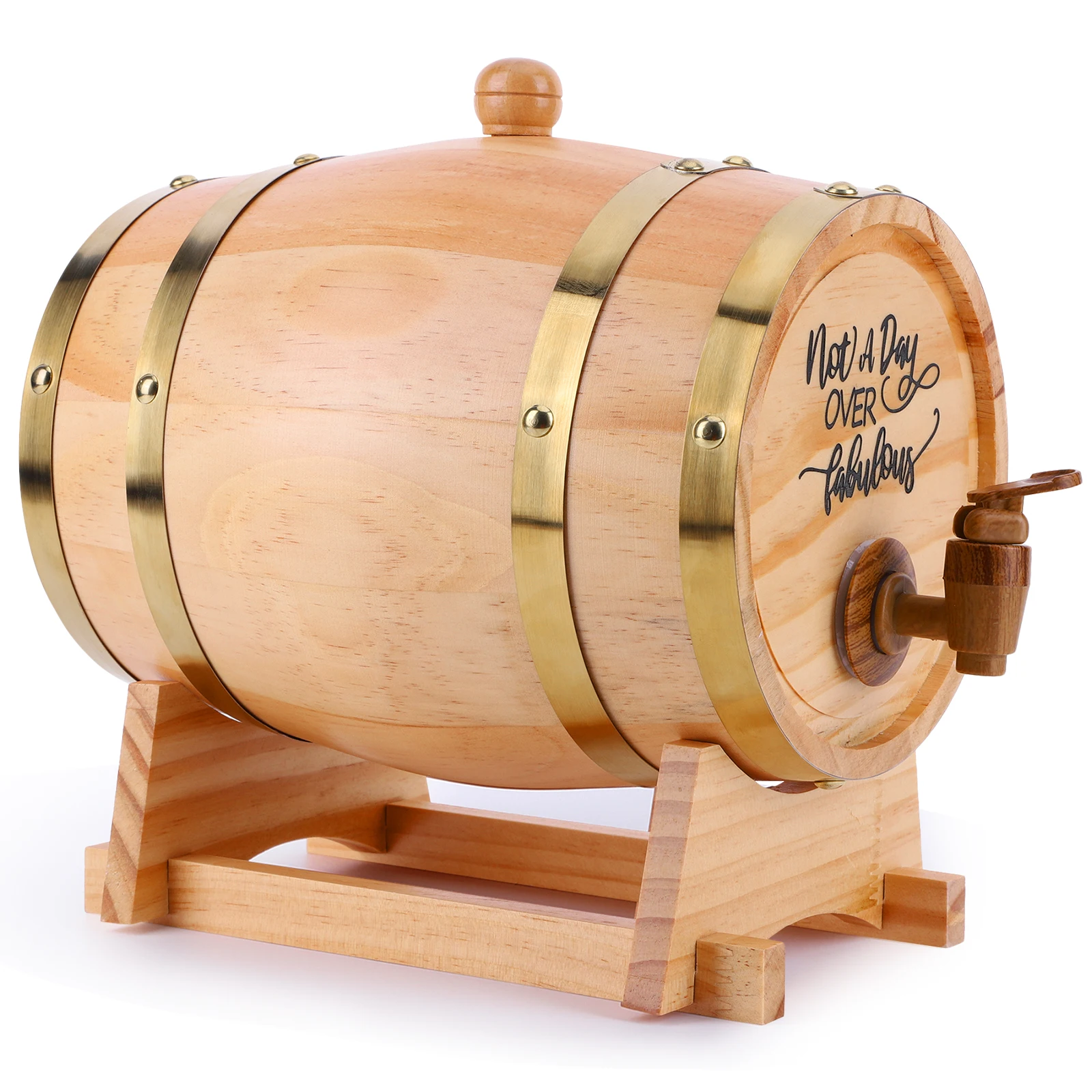 3L Wooden Whiskey Barrel with  - Wine Beer Whiskey review and price