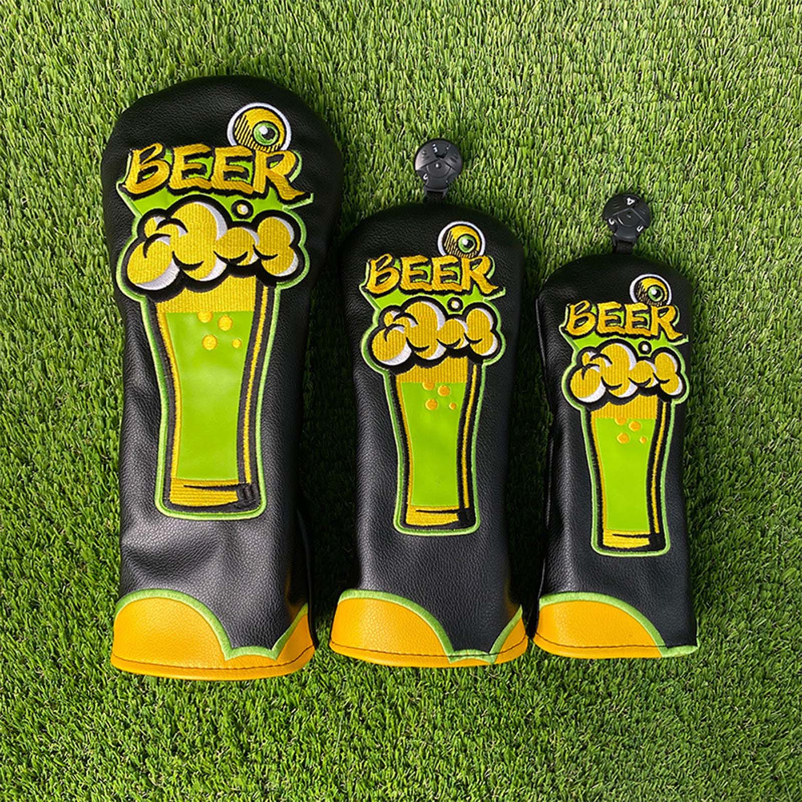 Beer Embroidery PU Leather Gol - Beer & Wine Downtown review and price