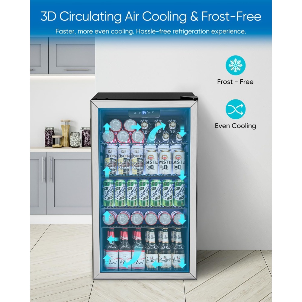 Beverage Refrigerator Cooler - - Wine Beer Fridge Small review and price