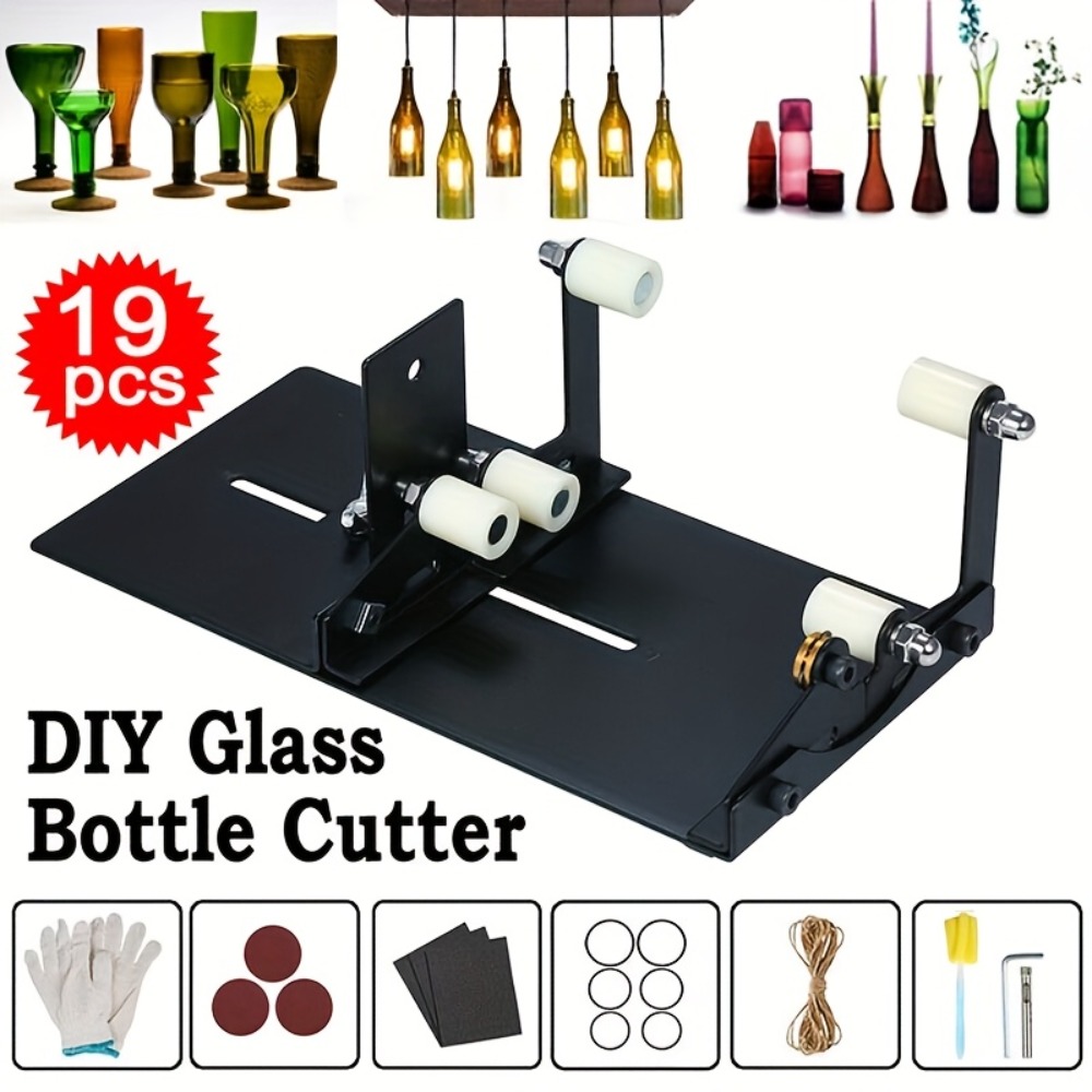 19pcs Glass Bottle Cutter Tool - Wine Beer Combination review and price