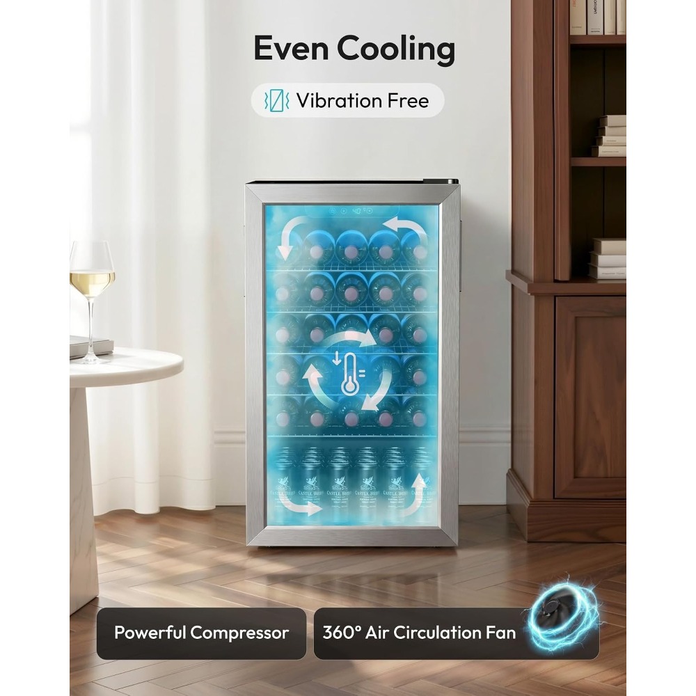 128 Can Mini Beverage Refriger - Wine Beer Fridge Small review and price
