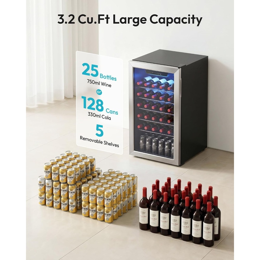 128 Can Mini Beverage Refriger - Wine Beer Fridge Small review and price