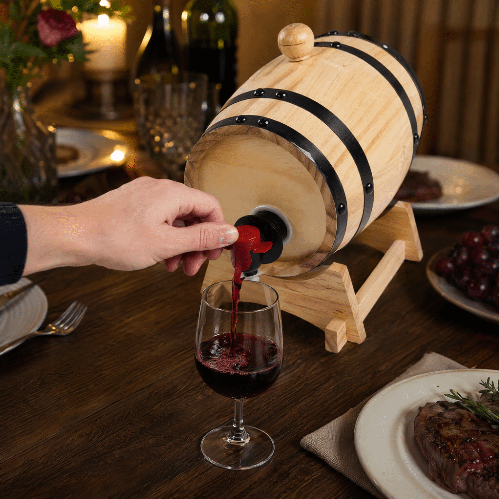 7 piece Vintage Pine Wood Wine - Wine Beer Whiskey review and price