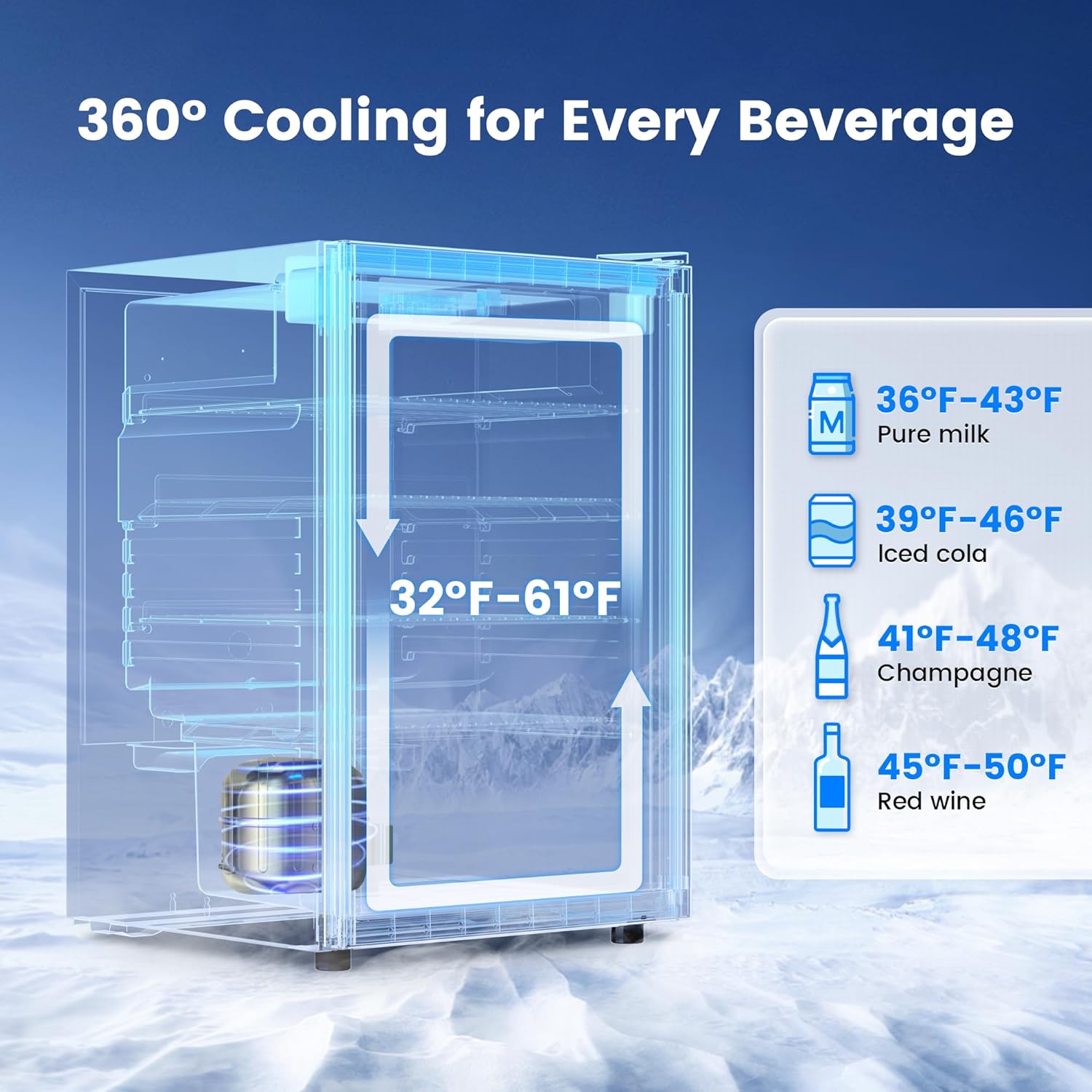 4.5 Cu.Ft Beverage Refrigerato - Wine Beer Fridge Small review and price