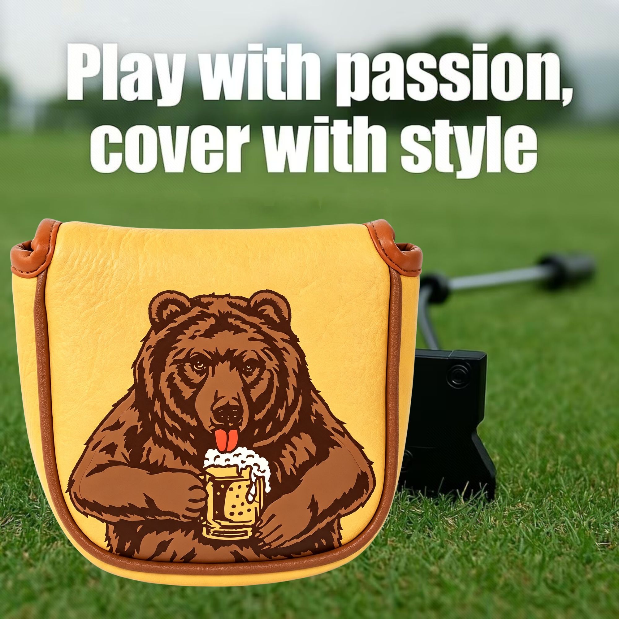 Skull Embroidered Golf Mallet  - Beer & Wine Downtown review and price
