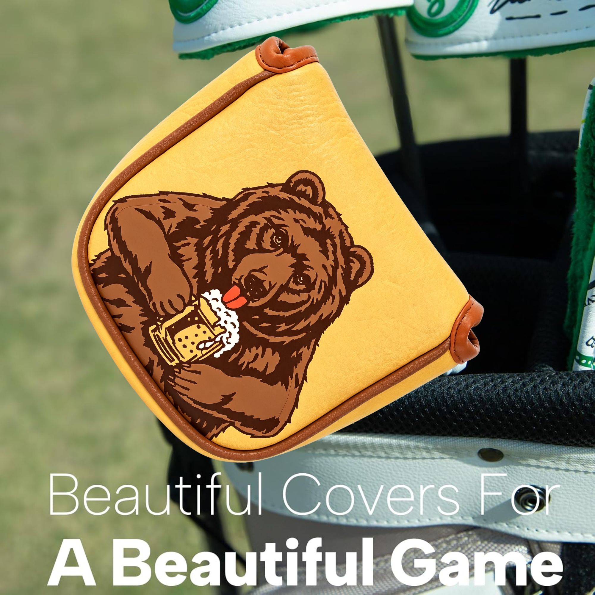 Skull Embroidered Golf Mallet  - Beer & Wine Downtown review and price