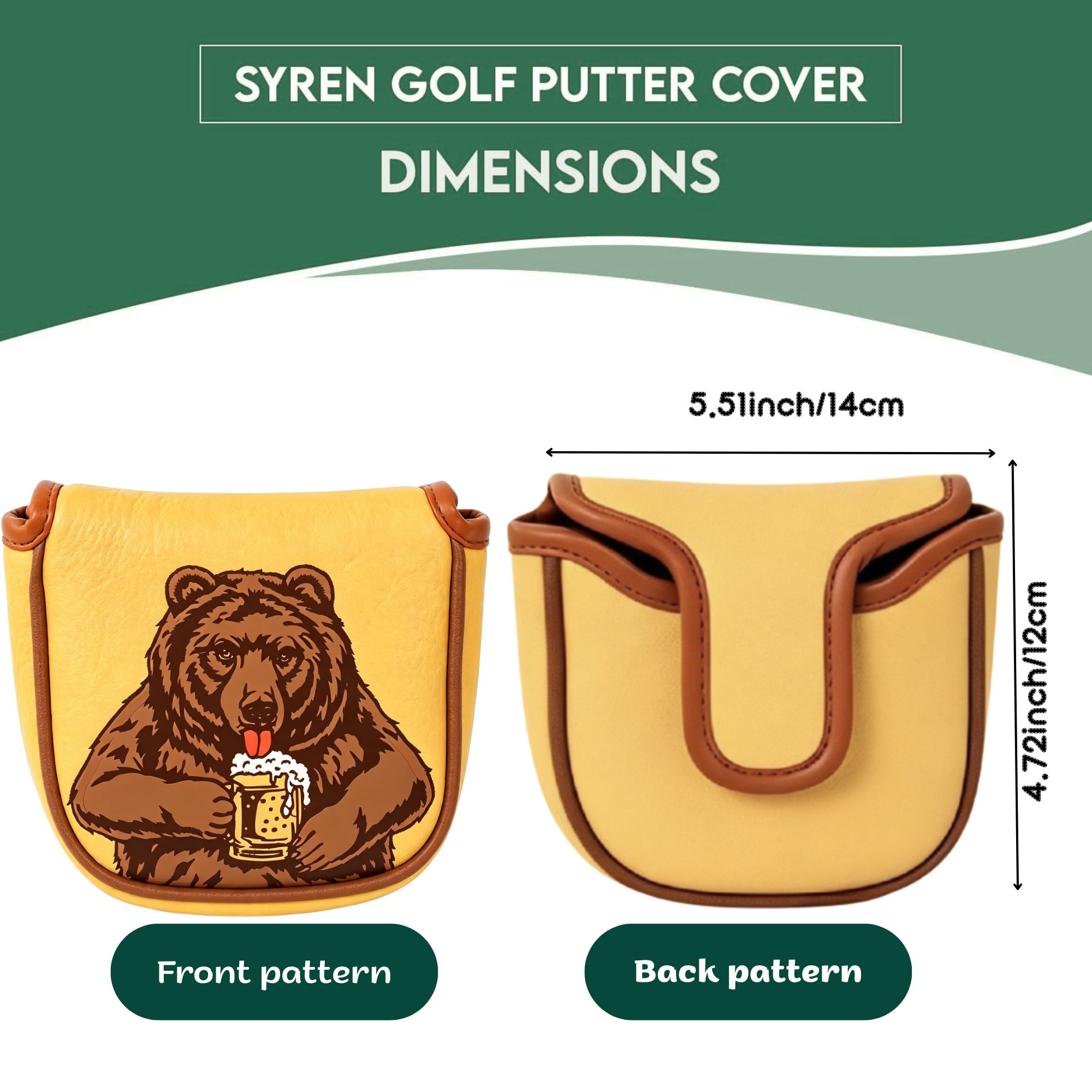 Skull Embroidered Golf Mallet  - Beer & Wine Downtown review and price
