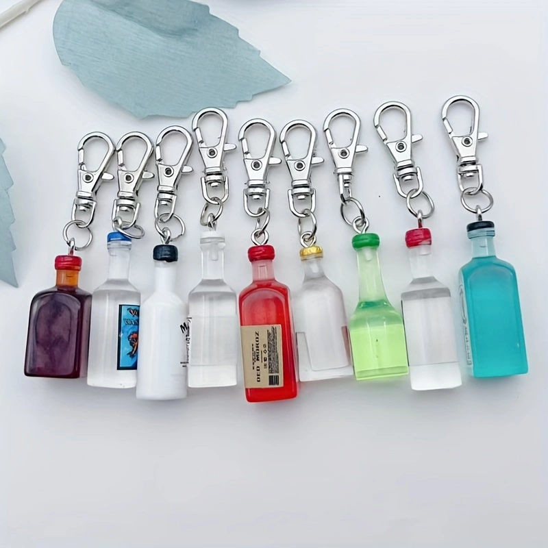 9pcs Resin Beer Bottle Keychai - Beer & Wine Downtown review and price