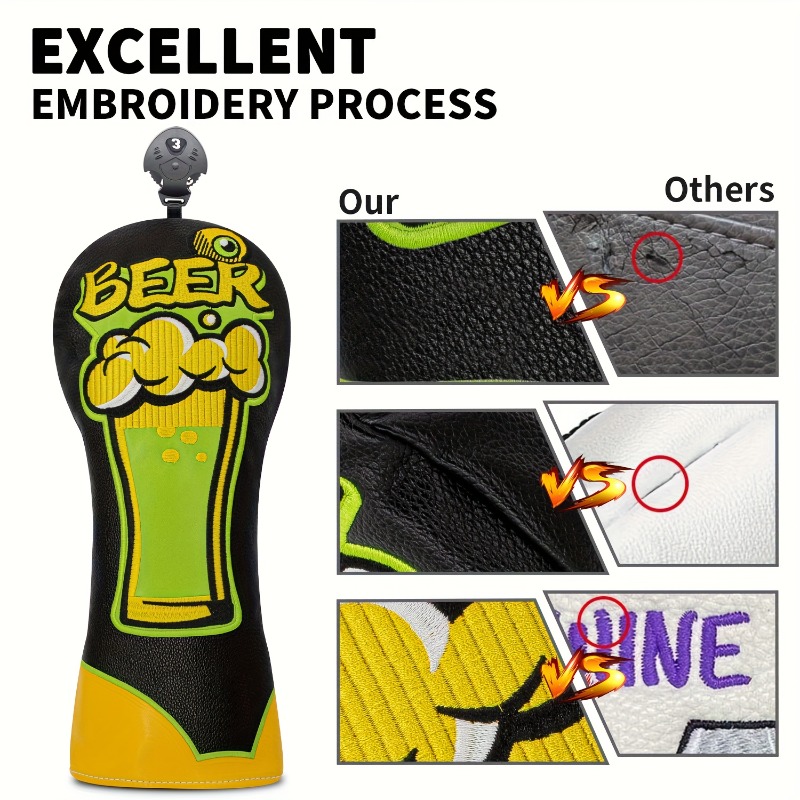 Golf Club Head Cover - Beer Mu - Beer & Wine Downtown review and price