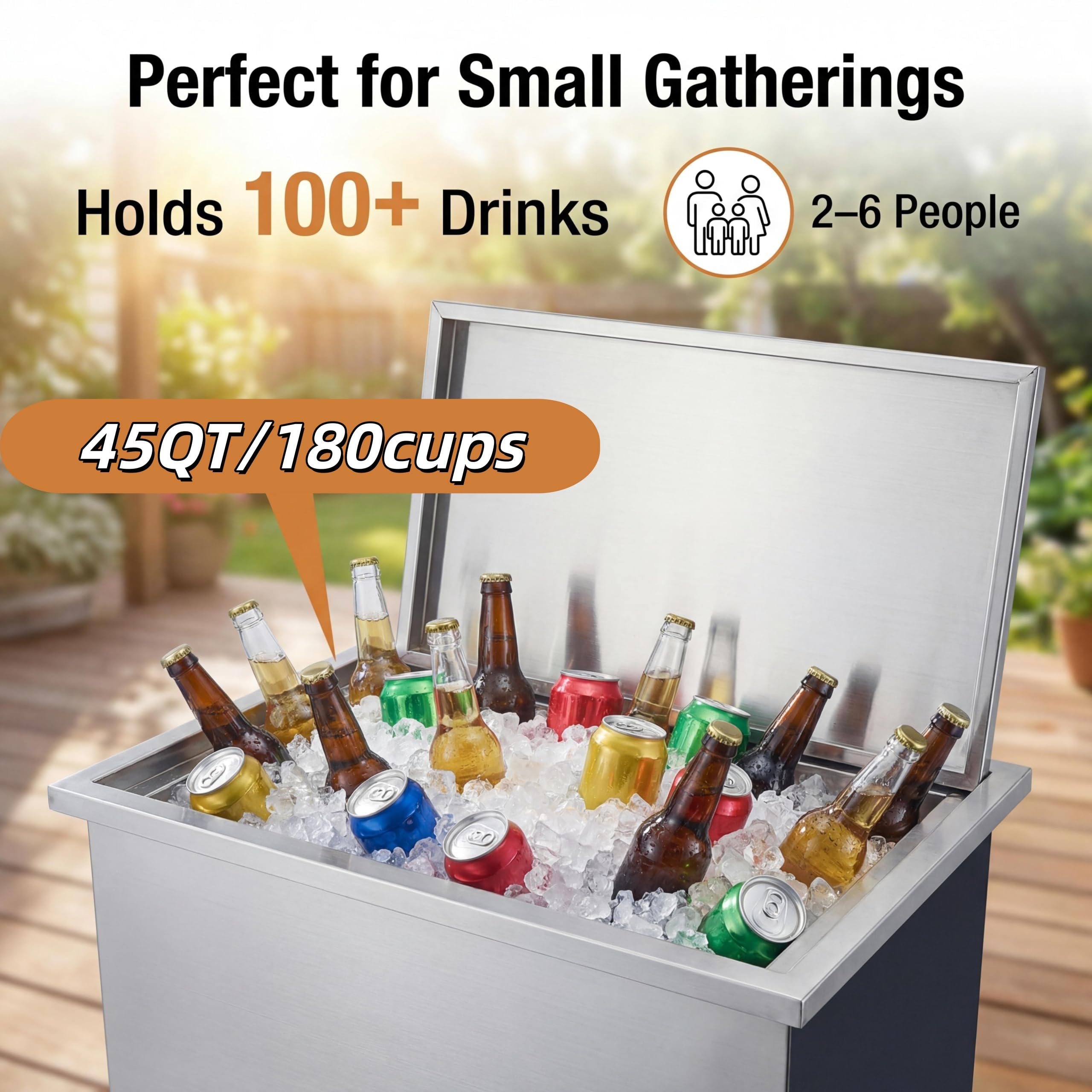 Drop-in Ice Chest, Large Capac - Taste Wine Beer Kitchen review and price