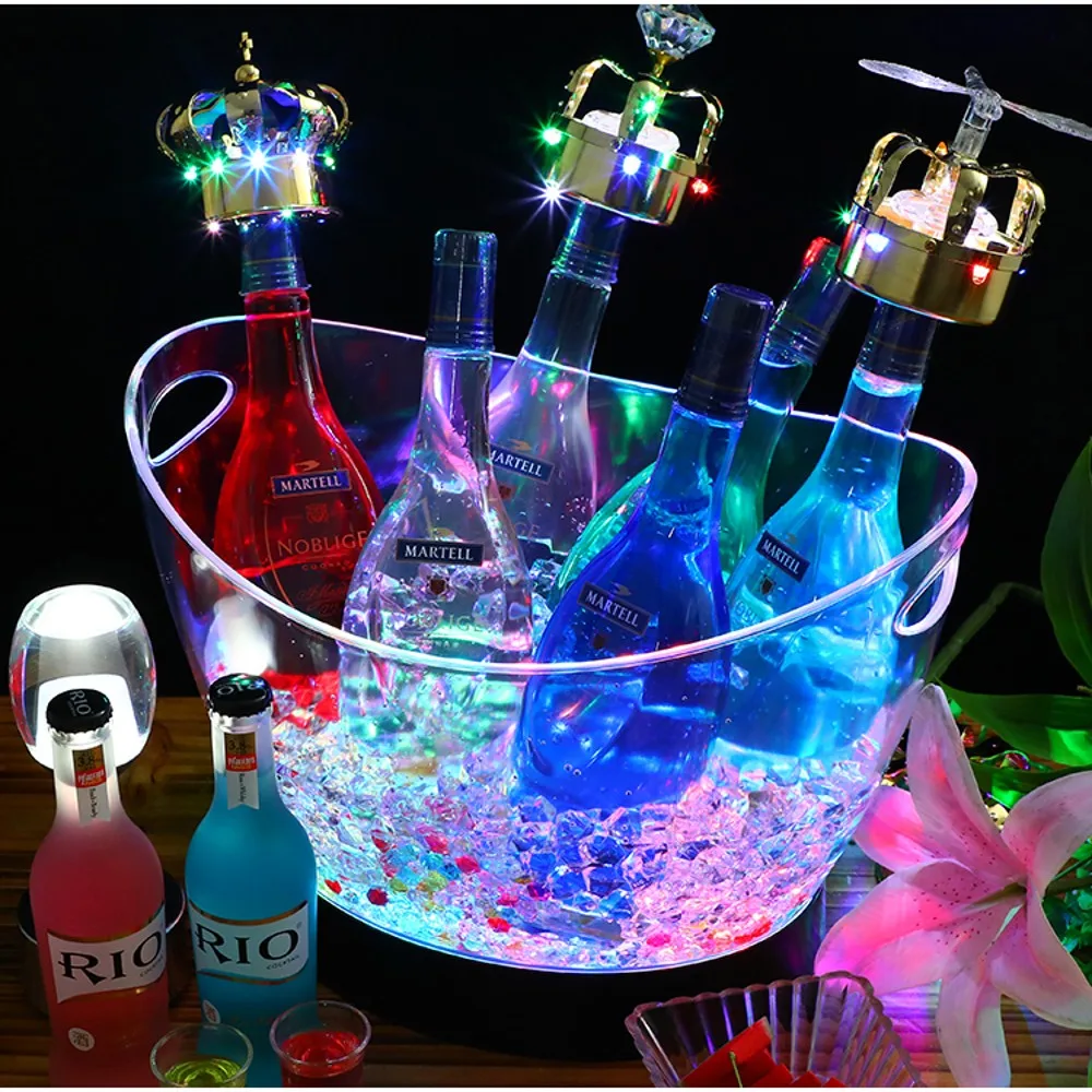 8L Transparent LED Luminous Ic - Beer Wine Up review and price