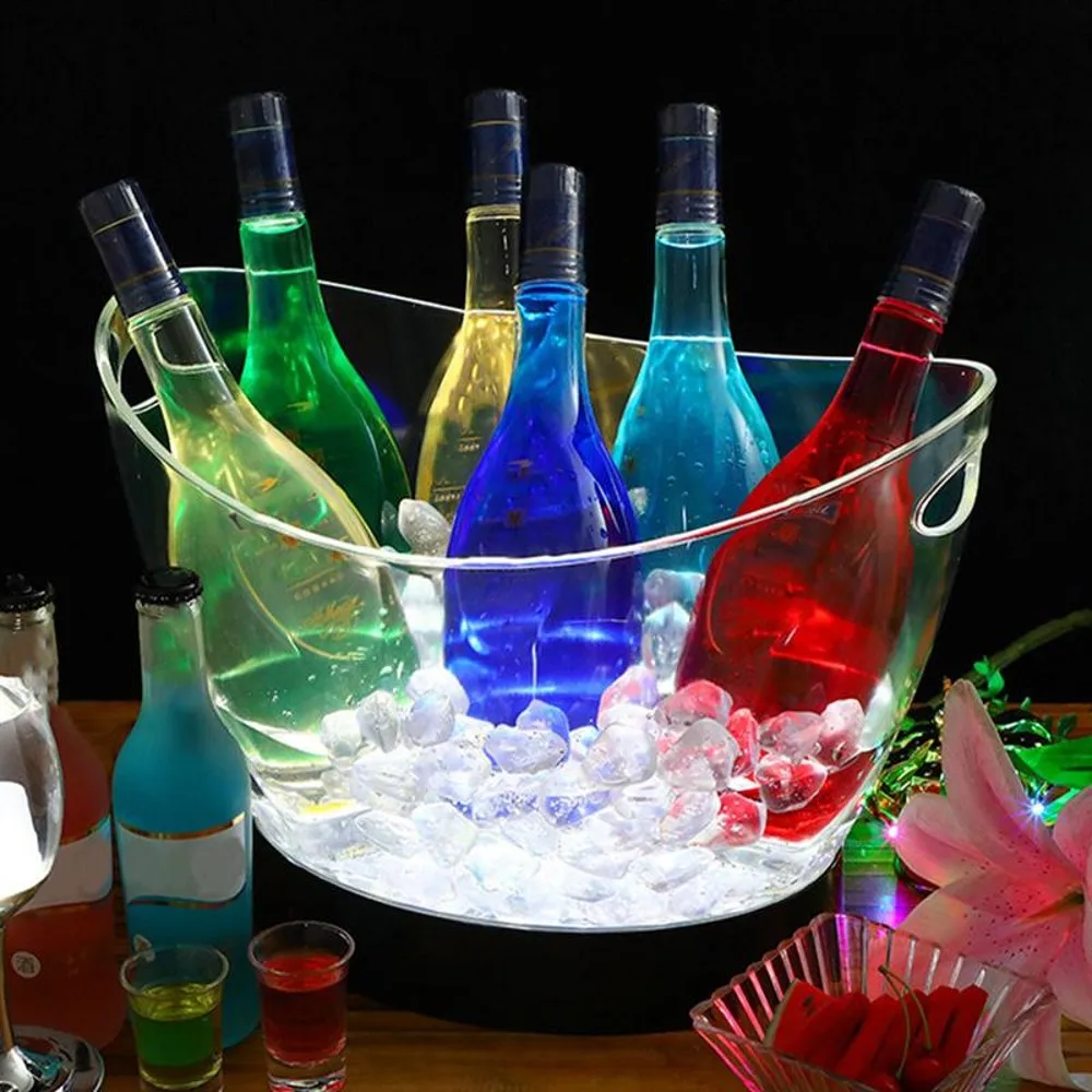 8L Transparent LED Luminous Ic - Beer Wine Up review and price