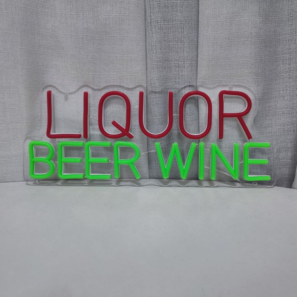 Liquor Beer Wine LED Neon Sign - Wine Beer Whiskey Year review and price