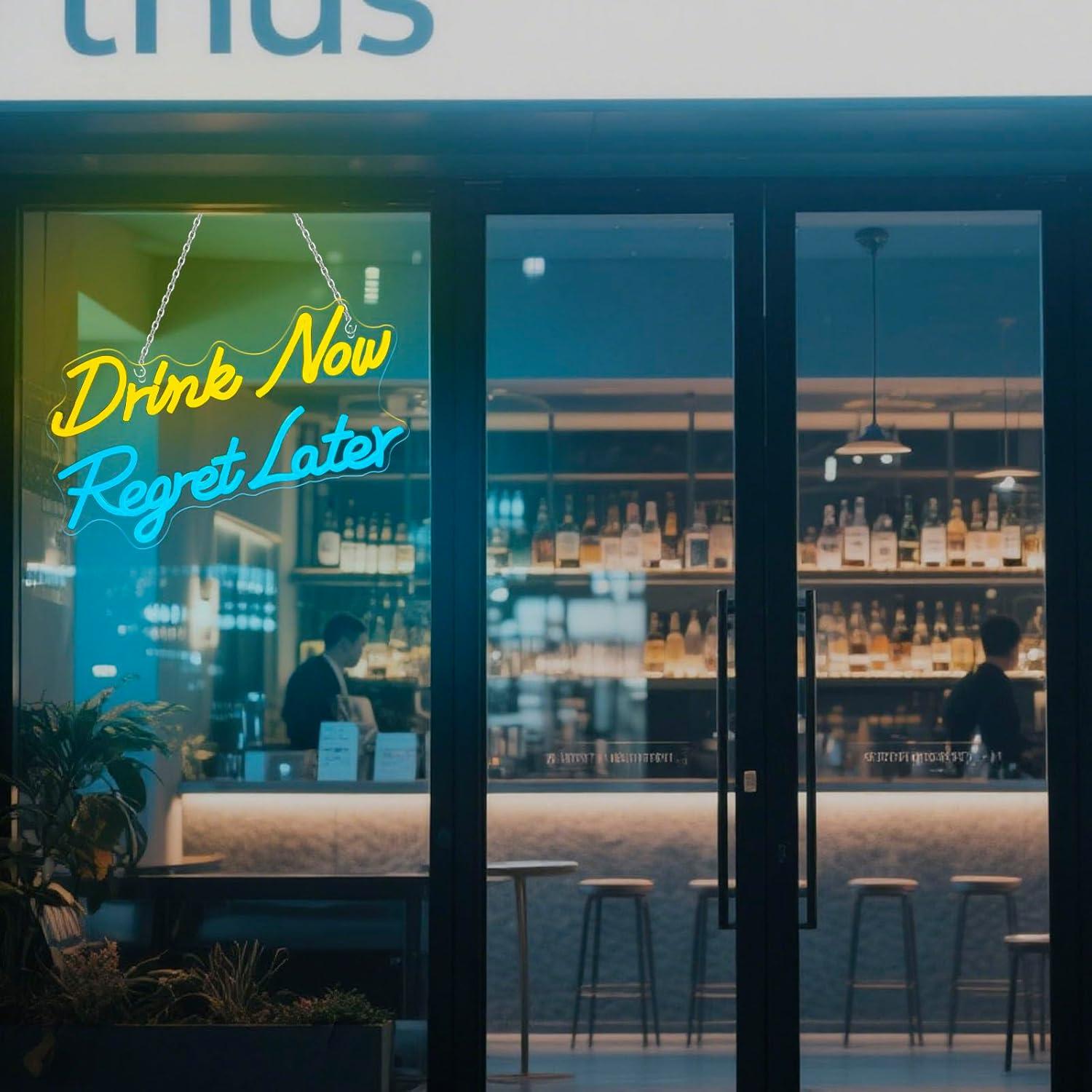 Beer Neon Sign Drink Now Regre - Beer & Wine Downtown review and price