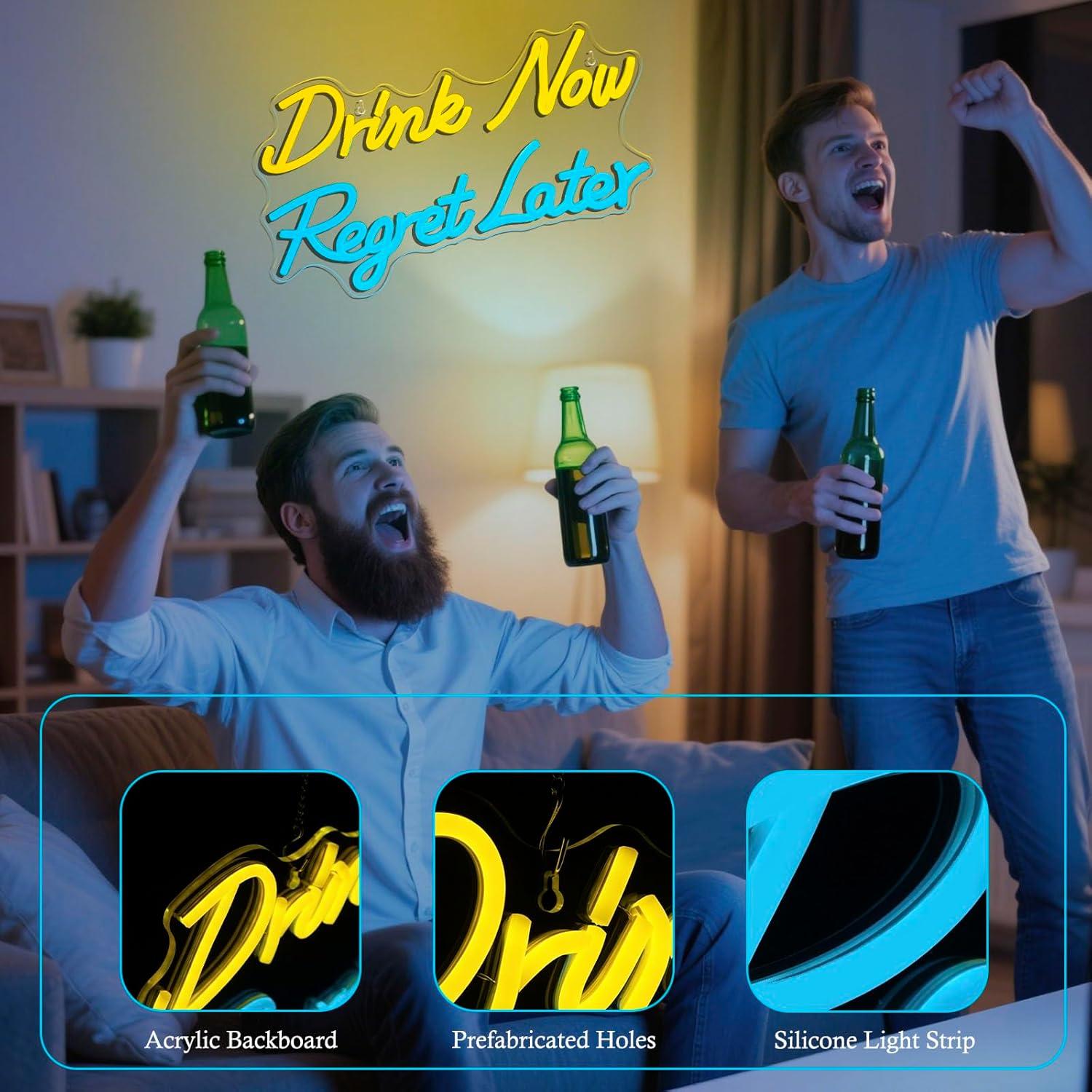Beer Neon Sign Drink Now Regre - Beer & Wine Downtown review and price