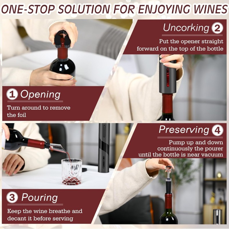 Rechargeable Multifunction Ele - Wine Beer Opener review and price
