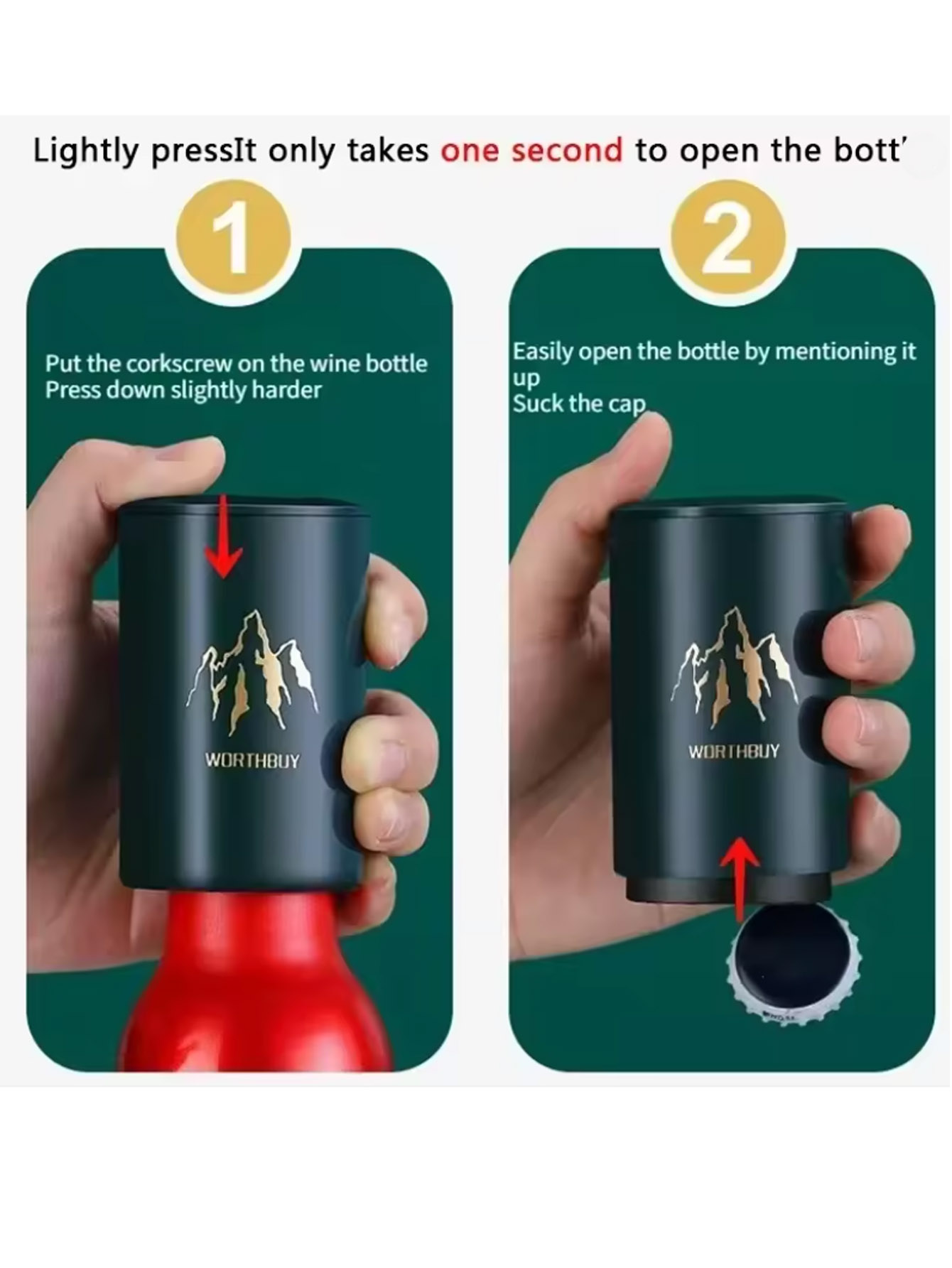 1Pcs Automatic Beer Bottle Ope - Wine Beer Opener review and price