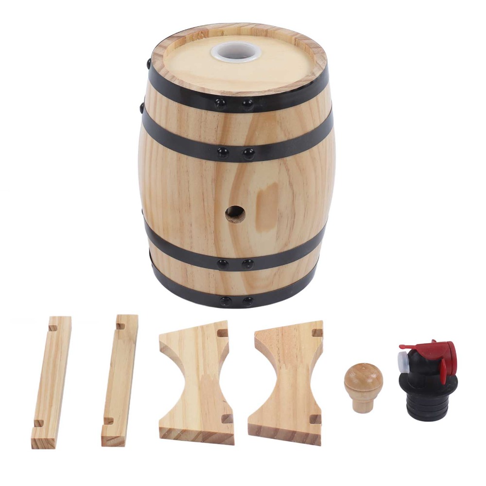 7 piece Vintage Pine Wood Wine - Wine Beer Whiskey review and price