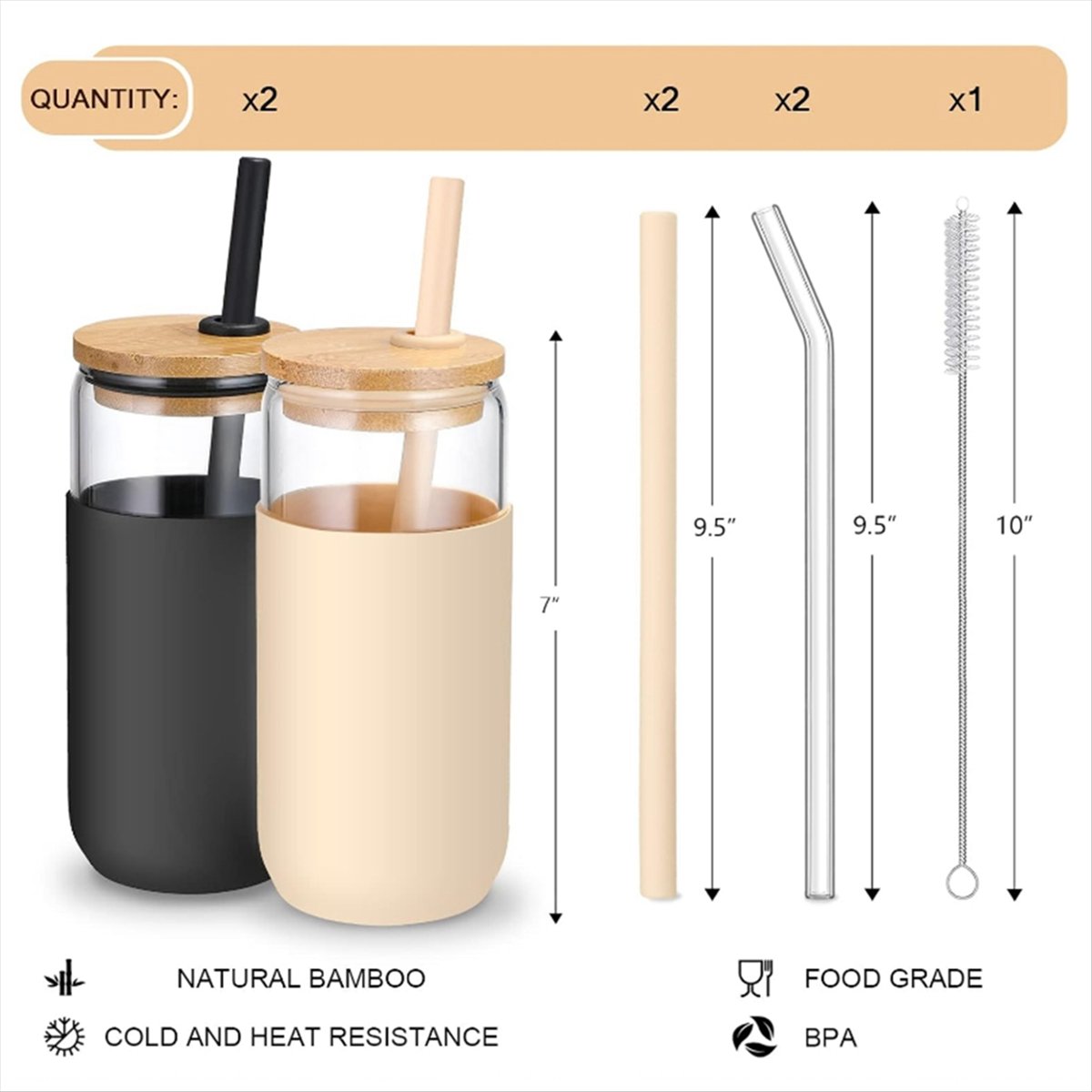 2Colors 20 OZ Glass Cups with  - Beer & Wine Downtown review and price
