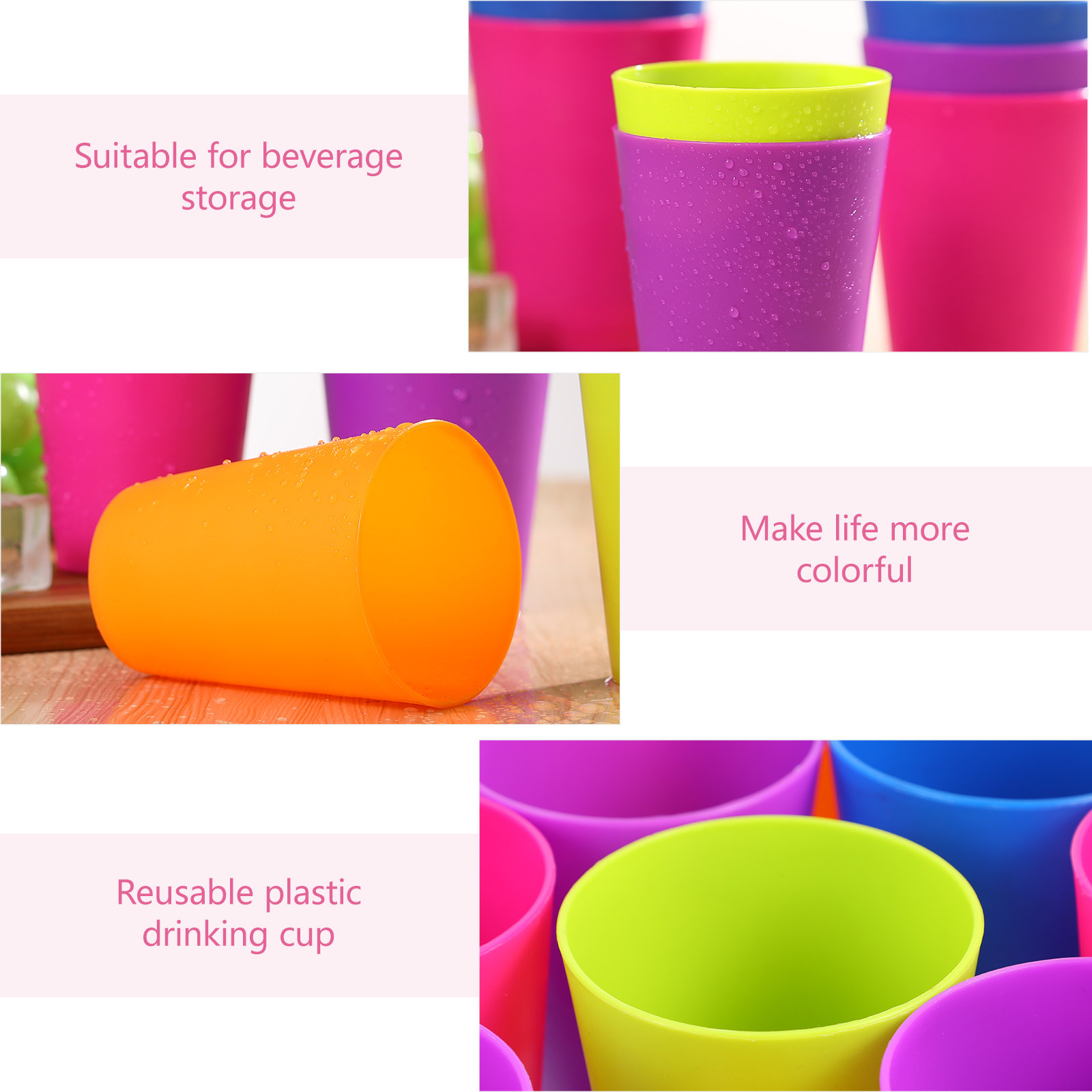 15Pcs Mixed Color Plastic Drin - Wine Mix With Beer review and price