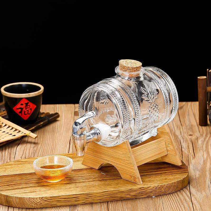 1L Glass Whiskey Barrel Wine B - Wine Beer Whiskey review and price