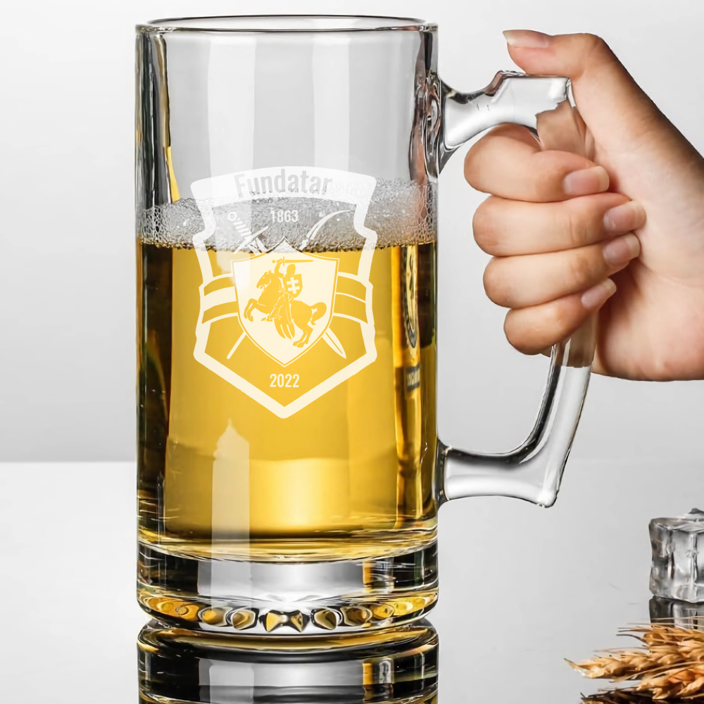 Personalized Beer Glass 500ml/ - Beer Mug Handled review and price