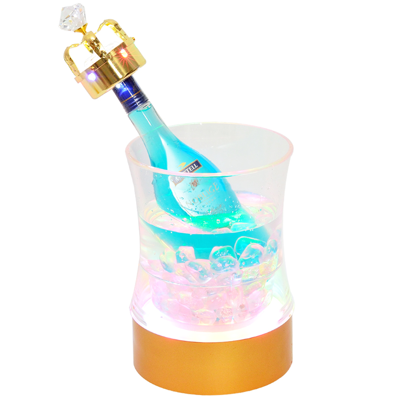 Multicolor LED Beer Ice Bucket - Beer Wine Up review and price