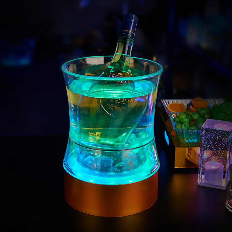 Multicolor LED Beer Ice Bucket - Beer Wine Up review and price