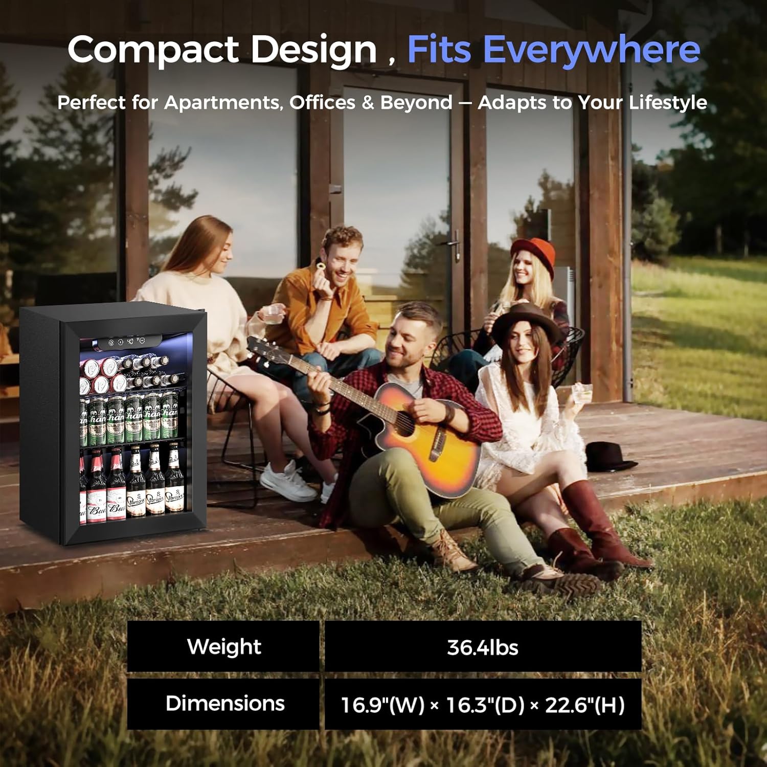 1.7 Cu.Ft Beverage Refrigerato - Wine Beer Fridge Small review and price