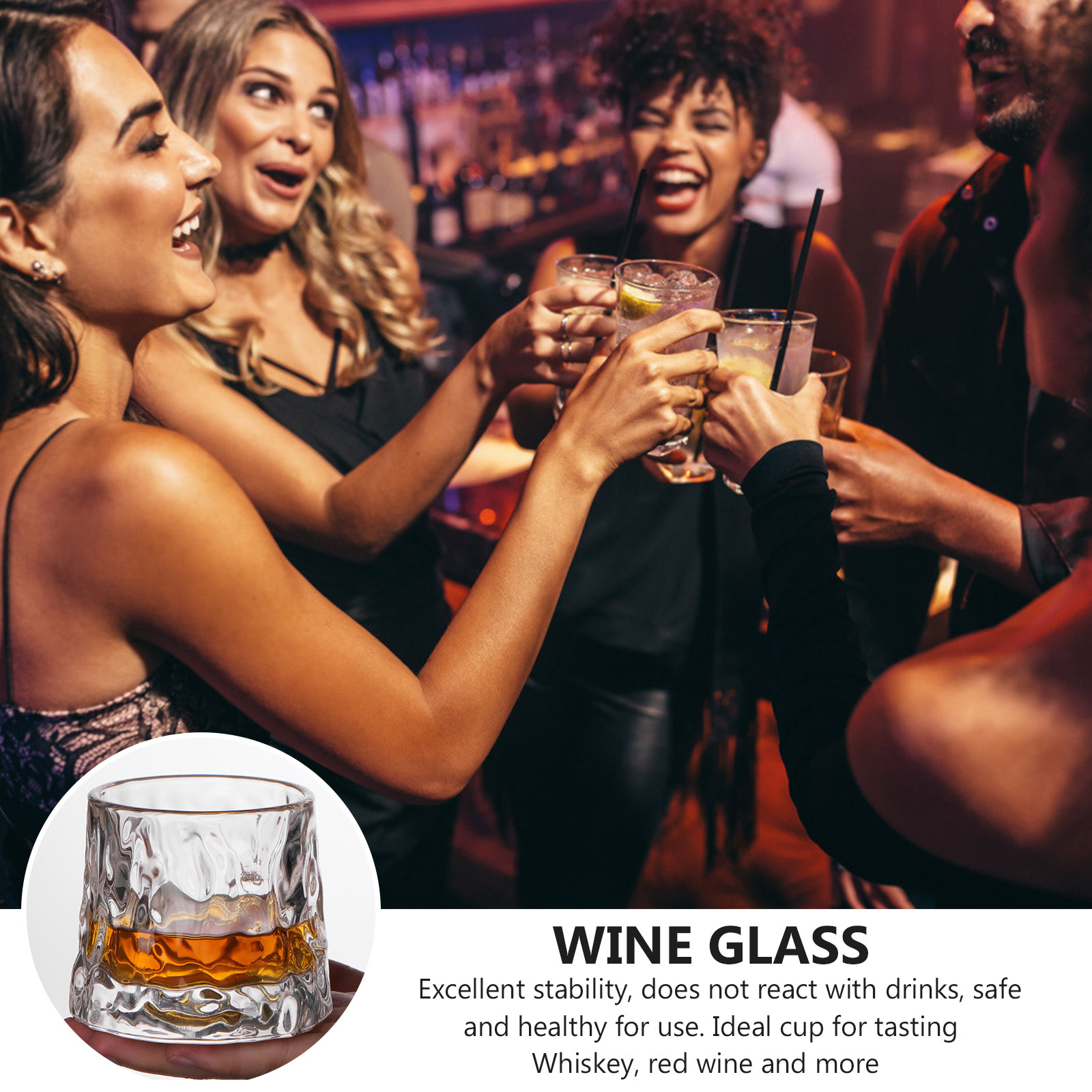 1Pcs Hammered Wine Glass Cup P - Wine Beer Whiskey review and price