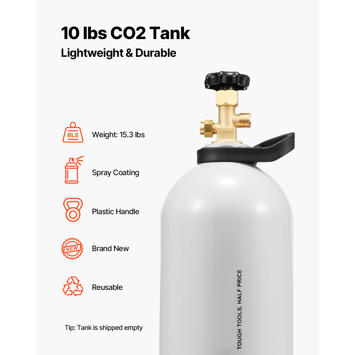 SucceBuy CO2 Tank 10 lbs New A - Beer & Wine Downtown review and price