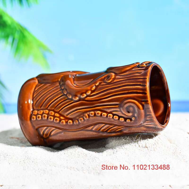 TIKI Bar Cocktail Cup Hawaii T - Wine Beer Mixed Drinks review and price