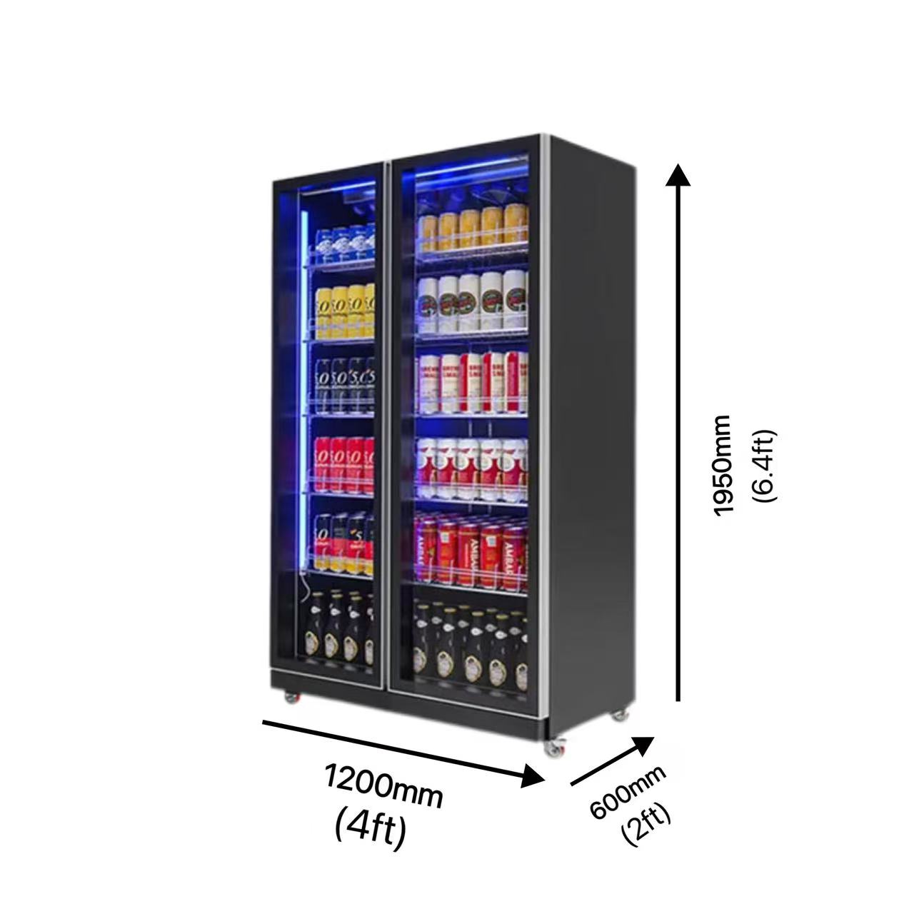 Double-door Air-cooled Refrige - Beer & Wine Downtown review and price