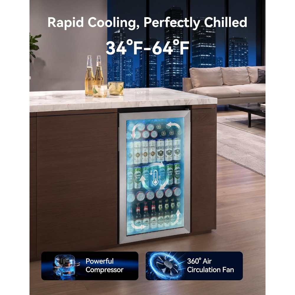 126 Can Mini Beverage Refriger - Wine Beer Fridge Small review and price